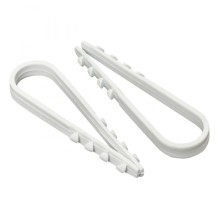 Дюбель-хомут для круглого кабеля (5-10мм) белый (100шт.) EKF PROxima (plc-ncc-5x10w)