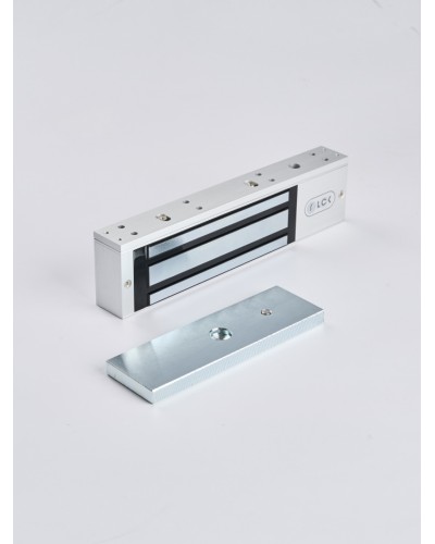 R-Lock RL-EM350-L0S - Электромагнитный замкок, 350кг, DC12/24B, цвет серебристый сатинированный алюминий RAL 7047 в Северске Электромагнитные замки Pintop.ru