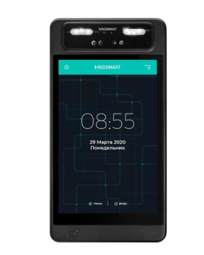 Терминал для биометрической идентификации по геометрии лица BioSmart QUASAR-MFR в Северске Контроллеры Pintop.ru