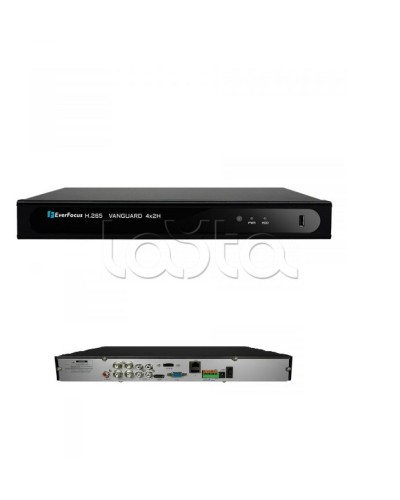 Видеорегистратор 4-канальный EverFocus VANGUARD II 4x2H в Северске Видеорегистраторы гибридные Pintop.ru