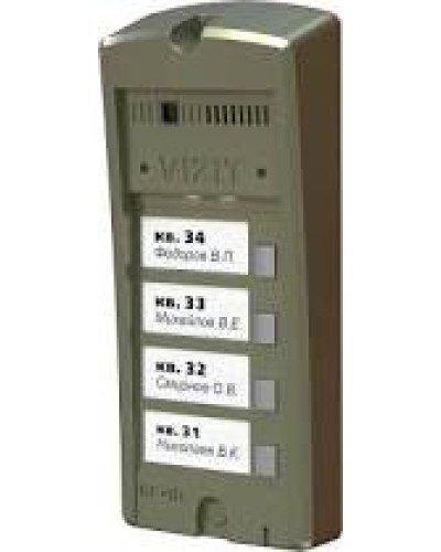 Панель вызова Vizit БВД-306-4 в Северске Многоабонентные устройства Pintop.ru