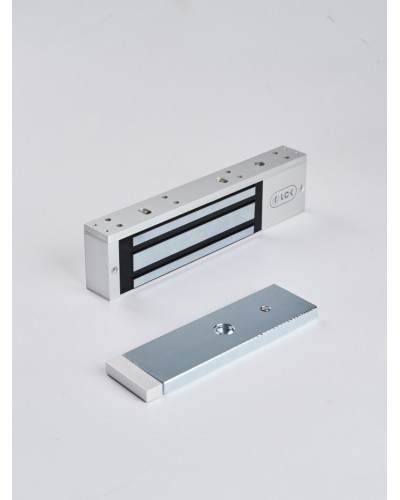 R-Lock RL-EM350-LSS - Электромагнитный замкок, 350кг, DC12/24B, цвет серебристый сатинированный алюминий RAL 7047, два датчика втроены в корпус замка: датчик Холла и магнито-контактный датчик в Северске Электромагнитные замки Pintop.ru