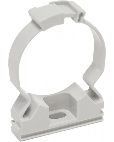 ELASTA Хомутный держатель CFC25 серый IEK (CTA10MP-CFC25-K41-100) в Северске Стяжки-хомуты Pintop.ru