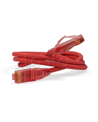 Патч-корд U/UTP Hyperline PC-LPM-UTP-RJ45-RJ45-C5e-0.15M-LSZH-RD в Северске Патчкорды (медные) Pintop.ru