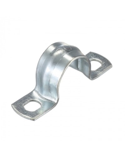 Скоба оцинк. с двумя отверстиями, для трубы D20мм (5шт) Экопласт (43620-5) - Скоба оцинкованная с двумя отверстиями, для трубы D20мм (5шт) Экопласт в Северске Держатели, клипсы, скобы Pintop.ru
