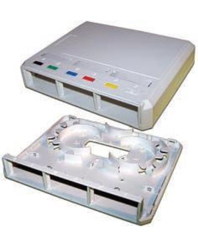 Коробка настенная оптическая на 3 модульные вставки, белая LANMASTER LAN-MB-3FO-WH в Северске Распределительные коробки Pintop.ru