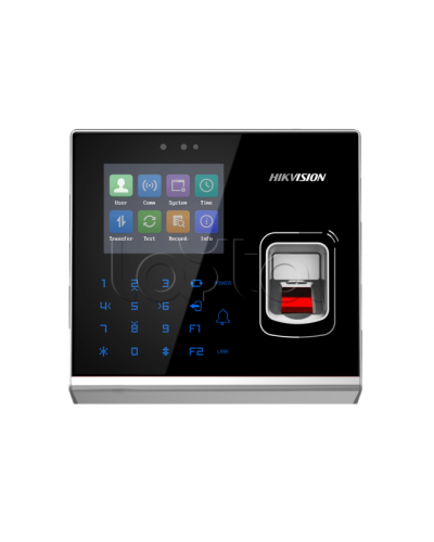Терминал доступа со встроенными считывателями Mifare карт и отпечатков пальцев Hikvision DS-K1T201AMF в Северске Считыватели Pintop.ru
