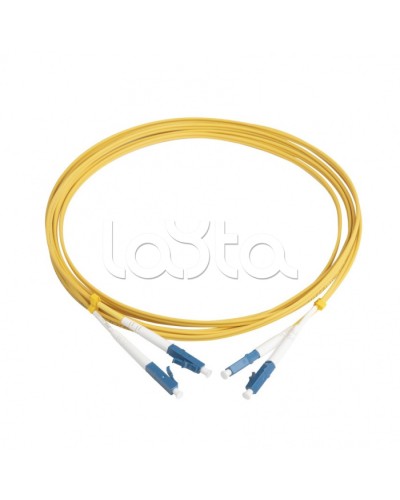 Патч-корд волоконно-оптический Hyperline FC-D2-9-LC/UR-LC/UR-H-3M-LSZH-YL в Северске Патч-корды оптические Pintop.ru