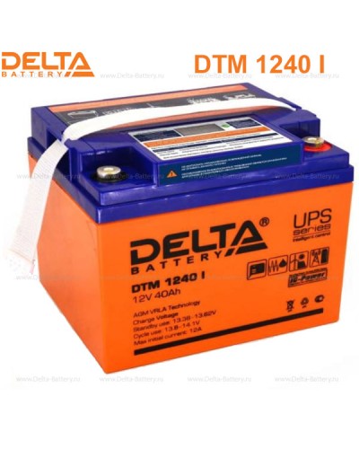 Аккумулятор свинцово-кислотный Delta DTM 1240 I в Северске Электротехническое оборудование Pintop.ru