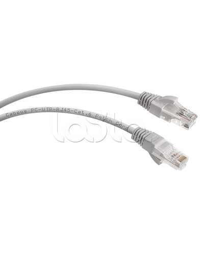 Шнур коммутационный 2xRJ-45/8P8C U/UTP кат.6 (2 м) Cabeus PC-UTP-RJ45-Cat.6-2m в Северске Патчкорды (медные) Pintop.ru