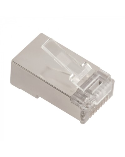 Коннектор RJ45 тип EZ, 8P8C, STP, Cat.5e, универсальный, 50 микрон,100 шт. LANMASTER (LAN-EZ45-8P8C/S5E-100) в Северске Коннекторы и разъемы Pintop.ru