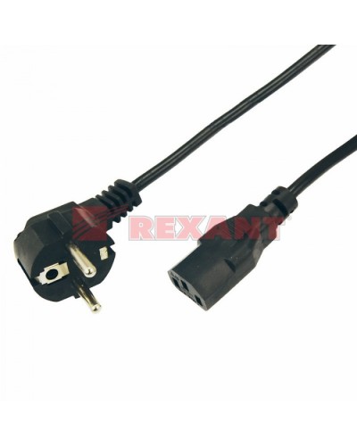 Шнур сетевой Евро 0.75мм² 1.8М (PVC) (с заземлением) (10шт/уп) REXANT 11-1131 в Северске Патч-корды и пигтейлы Pintop.ru