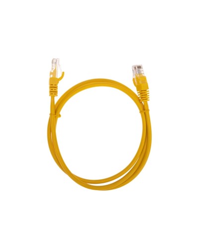 Патч-корд U/UTP, CAT 5e, RJ45-RJ45, 26AWG, LSZH, желтый, 1м REXANT 02-0105-1 в Северске Патчкорды (медные) Pintop.ru