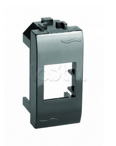 Адаптер для информационных разъемов Keystone, черный, 1мод. DKC (77607N) в Северске Аксессуары для стоек и шкафов Pintop.ru