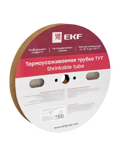 Термоусаживаемая трубка ТУТ 4/2 прозрачная рулон EKF PROxima (tut-4-tr) в Северске Аксессуары для кабель-канала Pintop.ru