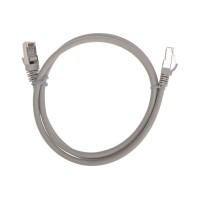 Патч-корд F/UTP, CAT 6, RJ45-RJ45, 26AWG, LSZH, серый, 1м REXANT 02-0210-1