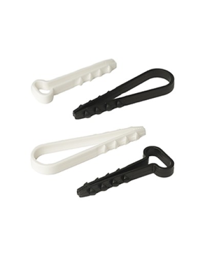 Дюбель-хомут для круглого кабеля d5-10 мм черный (10шт) Промрукав (PR08.6942) в Северске Крепеж: Дюбели, шурупы, саморезы Pintop.ru