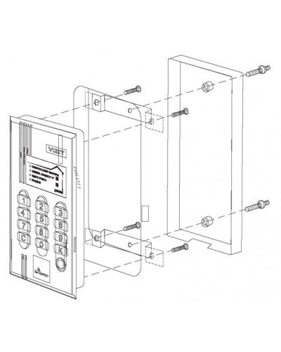 Комплект монтажный для блока вызова БВД-M200 Vizit МК-T40 в Северске Аксессуары для многоабонентных систем Pintop.ru