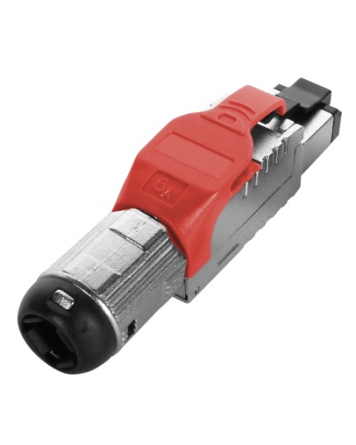 Разъем полевой оконцовки RJ-45 Hyperline (PLUE-8P8C-S-C6A-SH-RD) в Северске Коннекторы Pintop.ru