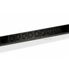 Блок розеток горизонтальный черн Hyperline (SHE19-4IEC-6BIEC-AIEC)