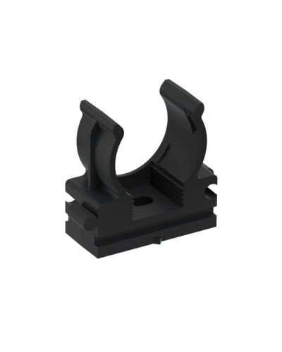 CFQ20 Держатель (клипса) для труб, для монтажного пистолета D20мм, цвет чёрный (10шт) Экопласт (41520-10BL) в Северске Держатели, клипсы, скобы Pintop.ru