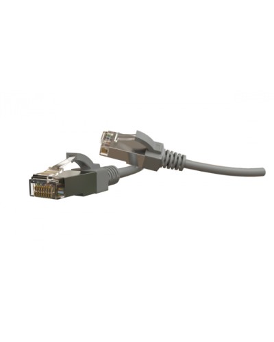 Патч-корд S/FTP Hyperline (PC-LPT-SFTP-RJ45-RJ45-C6-1M-LSZH-GY) в Северске Патчкорды (медные) Pintop.ru