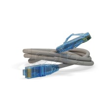 Патч-корд RJ45-RJ45, 4 пары, UTP, кат.6, LSZH (15м) Hyperline PC-LPM-UTP-RJ45-RJ45-C6-15M-LSZH-GY