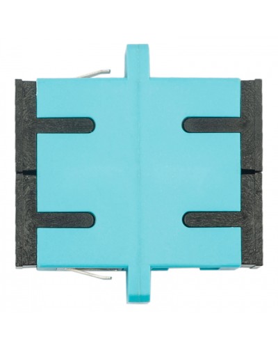 Адаптер оптический проходной SC-SC, OM3, дуплекс (duplex), бирюзовый Datarex DR-541023 в Северске Коммутационные изделия Pintop.ru