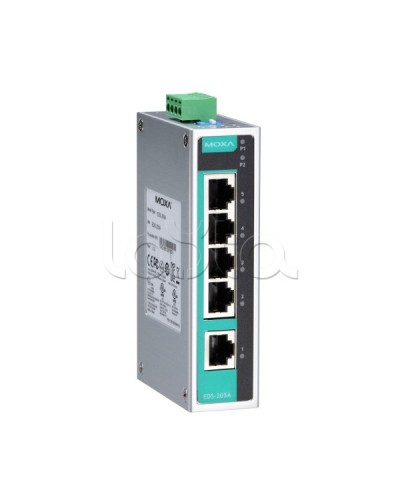 Коммутатор неуправляемый промышленный 5-портовый Moxa EDS-205A-T в Северске Коммутаторы Pintop.ru