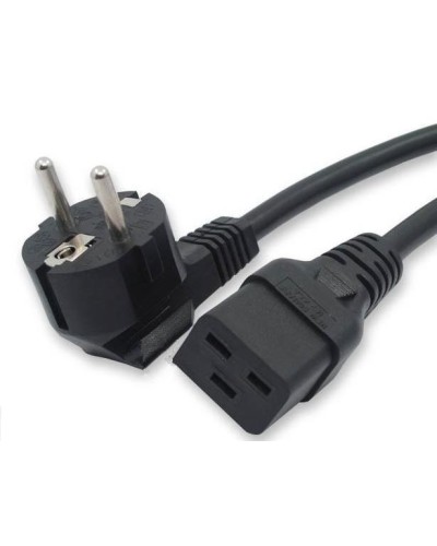 Кабель питания 1,8 м Hyperline PWC-IEC19-SHM-1.8-BK в Северске Патч-корды и пигтейлы Pintop.ru