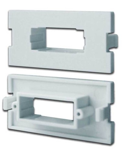 Вставка модульная под SC дуплексный адаптер в розетку LAN-MB, белая LANMASTER LAN-MBP-2SC-WH в Северске Коннекторы Pintop.ru