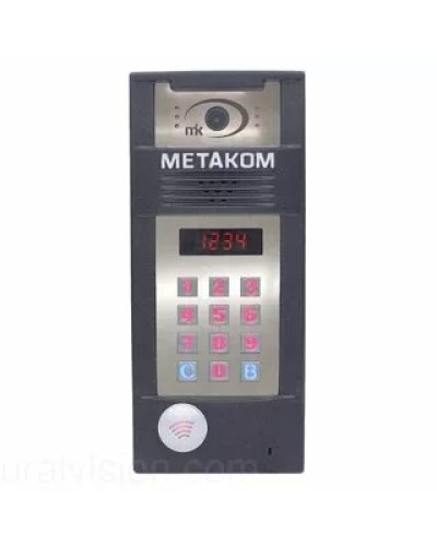 Многоабонентый антивандальный блок вызова со встроенной гибридной видеокамерой Метаком в Северске Блоки вызова многоабонентные Pintop.ru