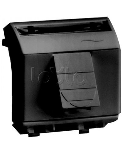 Компьютерная розетка RJ-45, кат.6A 8P8C, Hyperline, Dual IDC: 110&Krone Brava, черн., 2мод DKC 77679N в Северске Розетки компьютерные и телефонные Pintop.ru