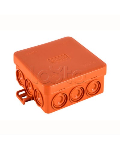 JBL085 Коробка огн. E110, о/п 85х85х38мм, без галогена, 12 вых., IP55, 5P, (0,15-6,0 мм2), цвет оранж. Экопласт (43785HF) в Северске Коробки (ОКЛ) Экопласт Pintop.ru