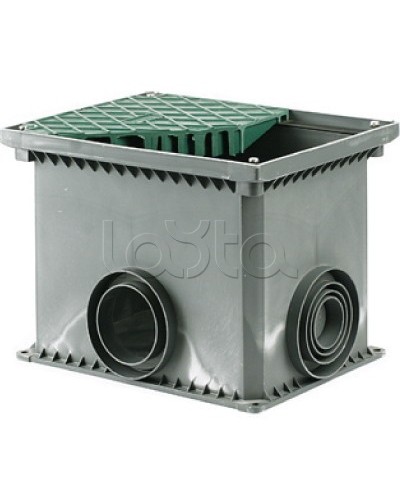 Колодец переходной смотровой 335х240х255 с крышкой для двустенных труб DKC 025002 в Северске Повороты, муфты, тройники Pintop.ru