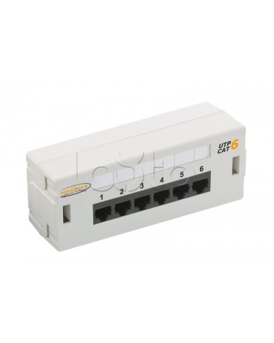 Патч-панель 19, 6xRJ45 NIKOMAX (NMC-WP06UE2-GY) в Северске Патч панель Pintop.ru