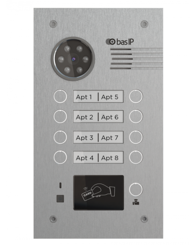 Вызывная панель BAS-IP BA-08MD SILVER в Северске Вызывные видеопанели малоабонентные Pintop.ru