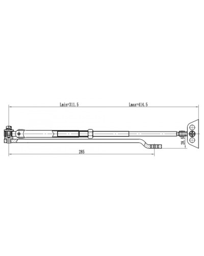 Рычаг удлиненный Vizit Рычаг-503 LONG в Северске Дополнительное оборудование для СКУД Pintop.ru
