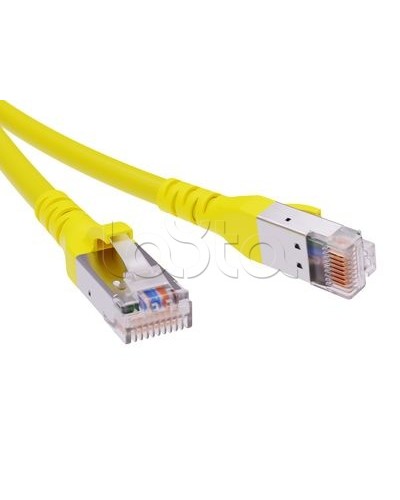 Патч-корд экранированный CAT6A SF/UTP 4х2, LSZH, желтый, 0.5м DKC RN6ASF4505YL в Северске Патчкорды (медные) Pintop.ru