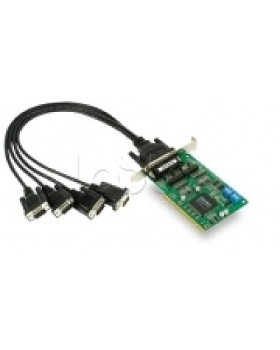 Плата 4-х портовая промышленная RS-232/422/485 для шины Universal PCI + кабель Moxa CP-134U-DB9M в Северске Сетевые карты Pintop.ru