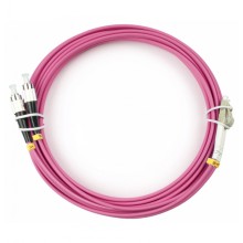 Шнур оптический duplex LC-FC 50/125 mm OM4 20м LSZH Cabeus FOP-50-OM4-LC-FC-20m