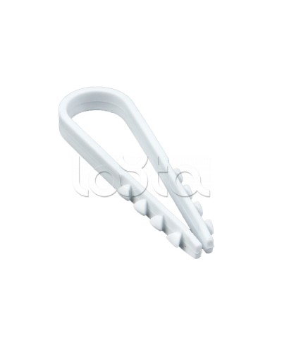 Дюбель-хомут для круглого кабеля (11-18мм) белый (50шт.) EKF PROxima (plc-ncs50-11x18w) в Северске Стяжки-хомуты Pintop.ru