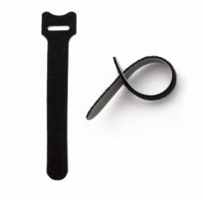 Хомут для кабеля, липучка с мягкой застежкой Hyperline WASN-150-BK-10