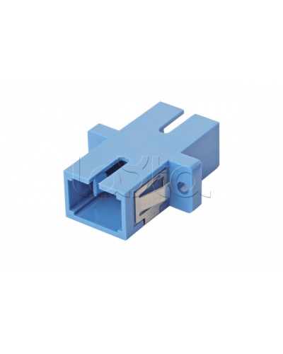 Оптический адаптер OS2, симплекс SC, с фланцами, синий Eurolan (36A-S2-SC-02BU) в Северске Проходные адаптеры и розетки оптические Pintop.ru