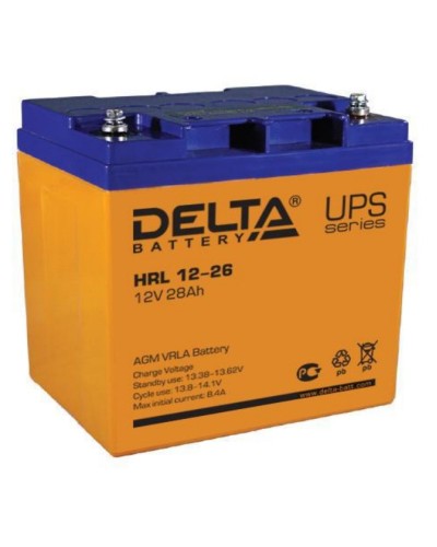 Аккумулятор свинцово-кислотный Delta HRL АКБ 12 - 26 в Северске Электротехническое оборудование Pintop.ru