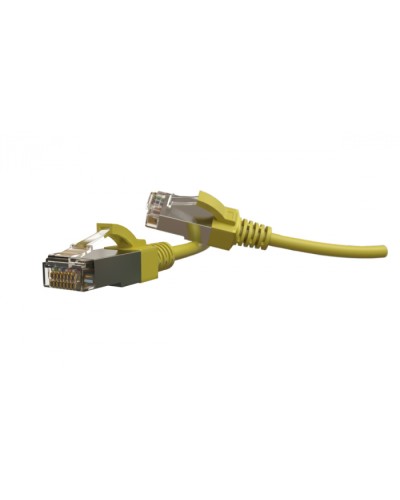 Патч-корд S/FTP Hyperline (PC-LPT-SFTP-RJ45-RJ45-C6-1.5M-LSZH-YL) в Северске Патчкорды (медные) Pintop.ru