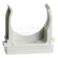 Держатель (клипса) для гофрированной или жесткой гладкой трубы D16 мм Экопласт 41716