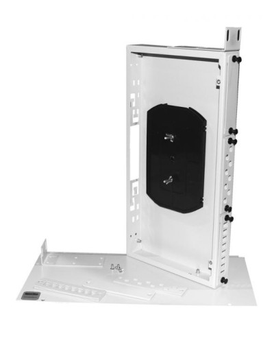 Бокс оптический универсальный 19, от 8 до 24 портов (SC, duplex LC, ST, FC), со сплайс пластиной, без пигтейлов и проходных адаптеров Hyperline FO-19R-1U-3xSLT-W140H42-24UN-GY в Северске Кросс оптический Pintop.ru