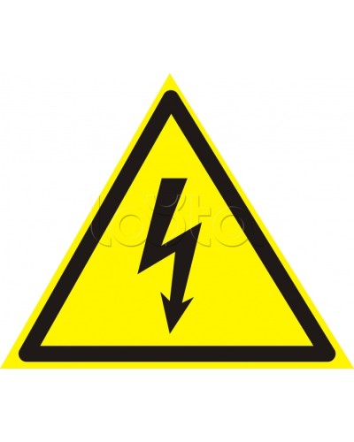 Знак электробезопасности Опасность поражения электротоком 200x200 (5шт/уп) REXANT 56-0006 в Северске Дополнительное оборудование для ОПС Pintop.ru