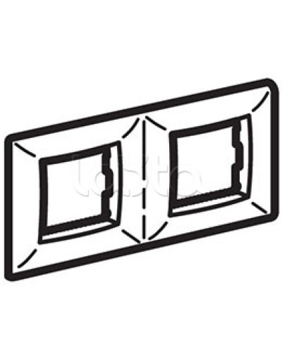 Рамка пятиместная, белый RAL 9010, 10М, BRAVA DKC (75015W) в Северске Аксессуары для кабель-канала Pintop.ru